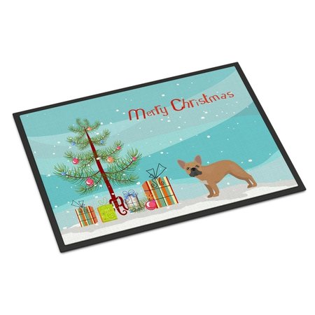 CAROLINES TREASURES 24 x 36 in. French Bulldog Christmas Tree Indoor or Outdoor Mat CK3455JMAT